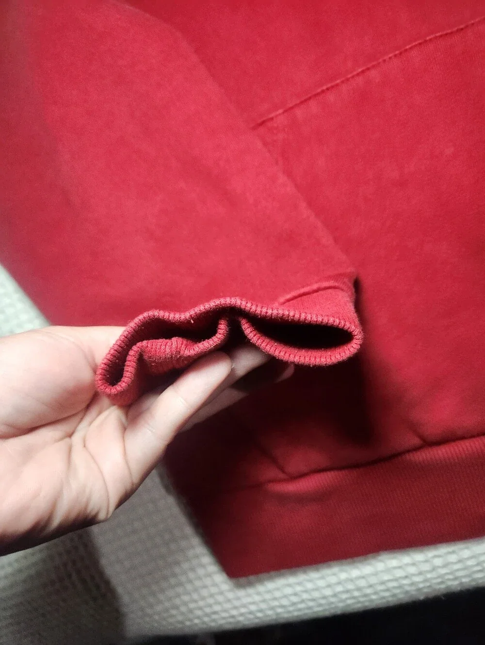 True Religion Red Hoodie with Black Graphic Size M